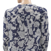 Berenice Chemise Via Floral Printed Blouse Top S