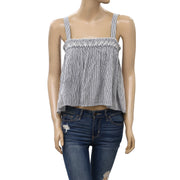 Urban Outfitters UO Striped Printed Smocked Tank Top