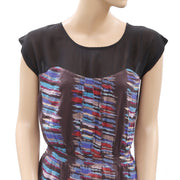 Ecote Urban Outfitters Smocked Printed Blouse Top M