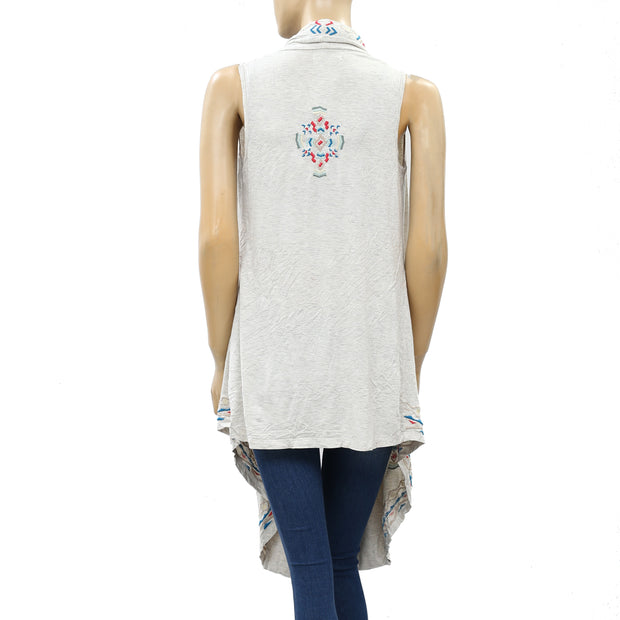 Caite Anthropologie Embroidered Tunic Coverup Top S