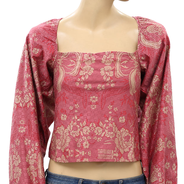 Kimchi Blue Urban Outfitters lara Penny Flare Crop Top M
