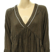 IRO Plaid Blouse Top S 36