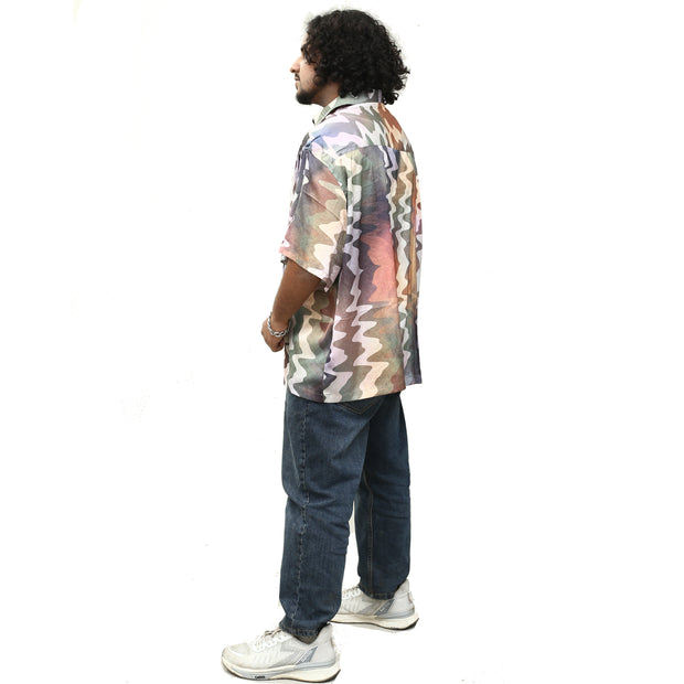 ASOS DESIGN Men's Boxy Oversized Satin Shirt