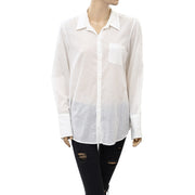 Nili Lotan Cotton Voile NL Buttondown Shirt Top
