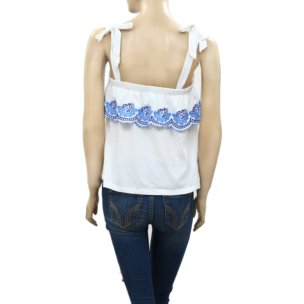 Lilly Pulitzer Benita Scalloped Blouse Tank Top