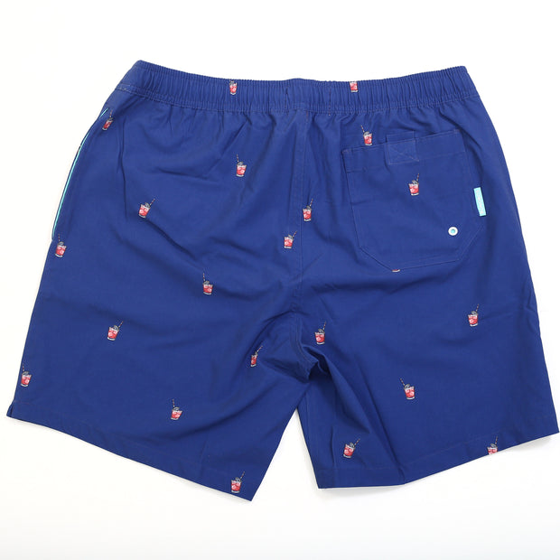 Bonobos Riviera Recycled Swim Trunks Spritz Printed Navy Shorts M