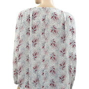 Denim & Supply Ralph Lauren Paisley Printed Peasant Blouse Top