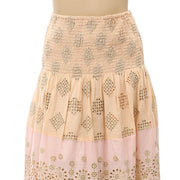 PQ Swim Anthropologie Namaste Evie Smocked Cover UP Tube Midi Dress Skirt