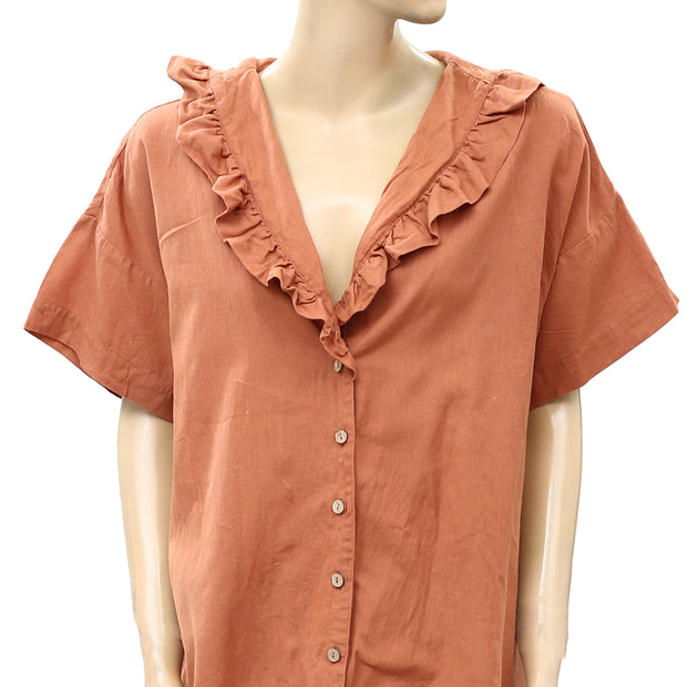 Free People Endless Summer The Simple Pleasures 衬衫上衣 L