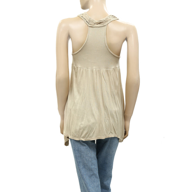 Guess Los Angeles Sequin & Bead Embellished Tunic Top XS
