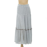 Free People Ella Tiered Midi Skirt S