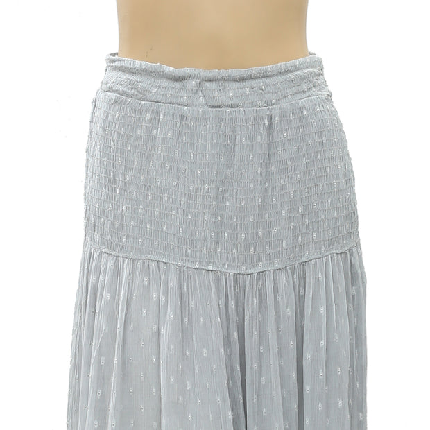 Free People Ella Tiered Midi Skirt S