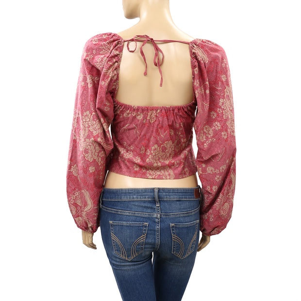 Kimchi Blue Urban Outfitters lara Penny Flare Crop Top M