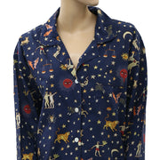 Rhode Resort Star Printed Shirt Blouse Top S