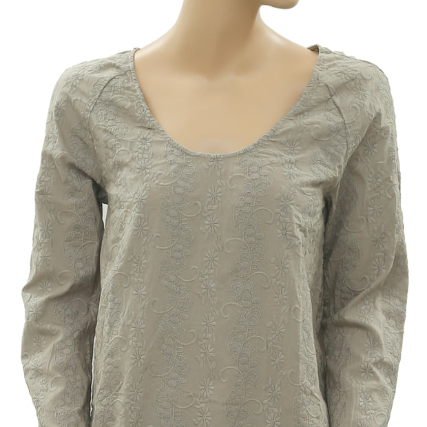 Odd Molly Anthropologie 刺绣钩针上衣 S
