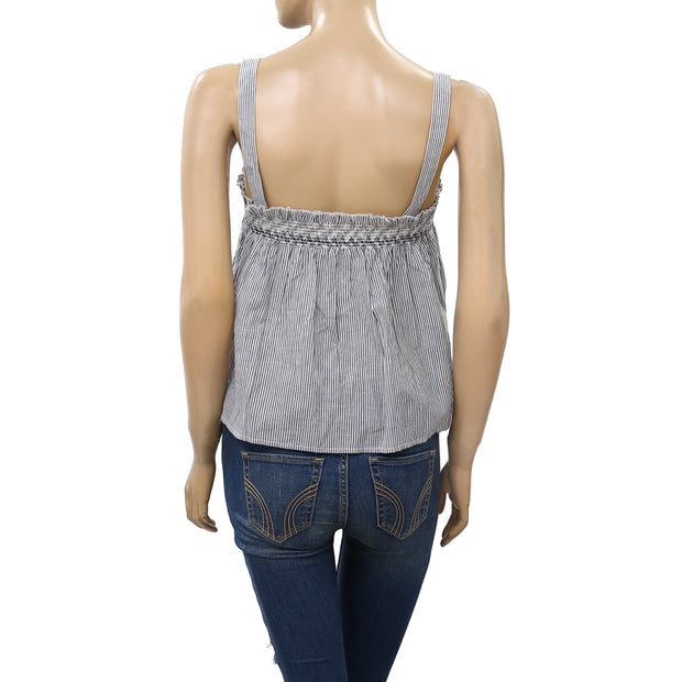 Urban Outfitters UO Striped Printed Smocked Tank Top
