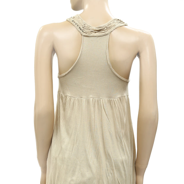 Guess Los Angeles Sequin & Bead Embellished Tunic Top XS