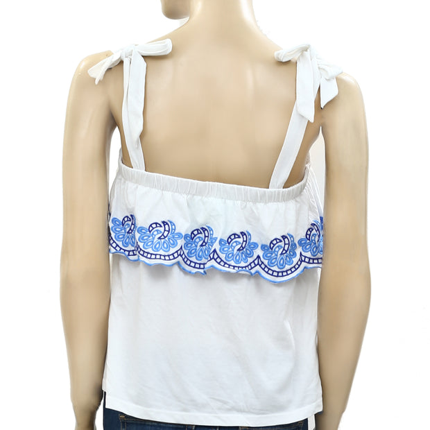 Lilly Pulitzer Benita Scalloped Blouse Tank Top