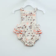 White Chocolate Baby Floral Toddler Romper Bodysuit Kids 0-2 Month