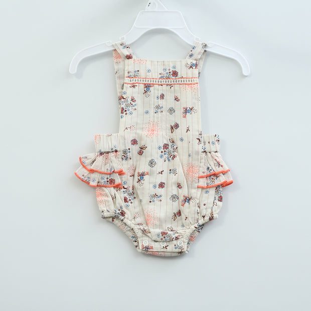 White Chocolate Baby Floral Toddler Romper Bodysuit Kids 0-2 Month