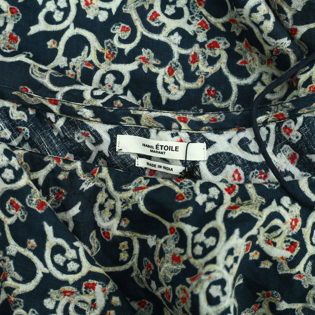 ISABEL MARANT ÉTOILE Thomy 一肩印花衬衫上衣 M-38