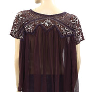 Free People Sunny Days Ahead Blouse Top XS