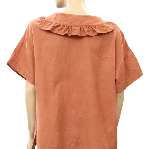 Free People Endless Summer The Simple Pleasures 衬衫上衣 L