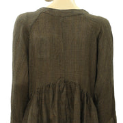 IRO Plaid Blouse Top S 36