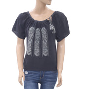 Soeurs Anthropologie Nino 刺绣衬衫上衣