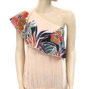 Free People Annka Bubble Floral Printed Blouse Top