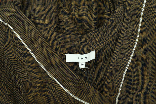 IRO Plaid Blouse Top S 36