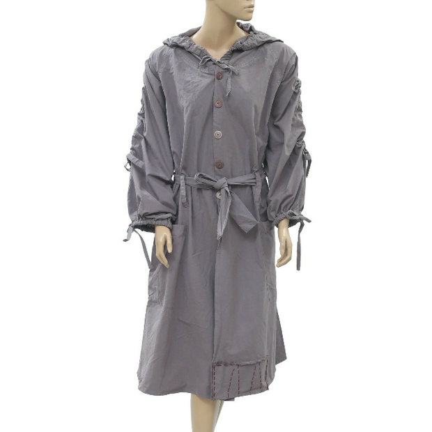 Ewa I Walla Lagenlook Coat Jacket Hoodie Dress XL