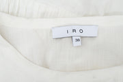 IRO Finley Ruffle Ivory Mini Dress M 38