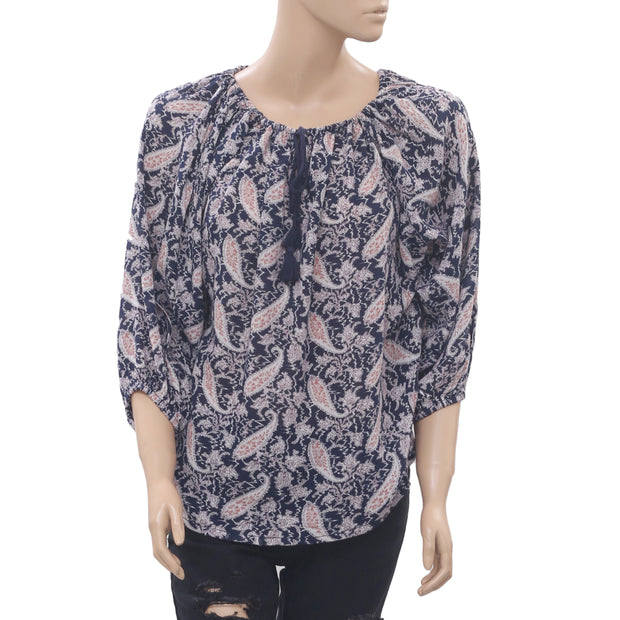 Denim & Supply Ralph Lauren Paisley Printed Blouse Top S