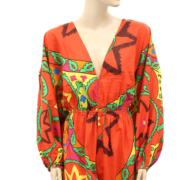 Rhode Resort Blake Printed Wide Leg Jumpsuit Dress