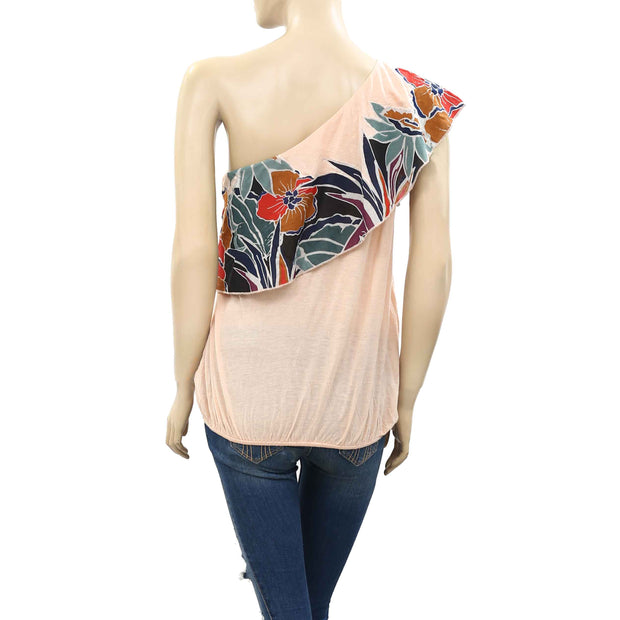 Free People Annka Bubble Floral Printed Blouse Top