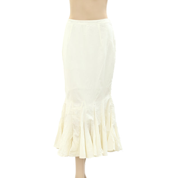 Rhode Resort Sienna Fishtail Midi Skirt M