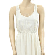 Element Floral Embroidered Tank Mini Dress M
