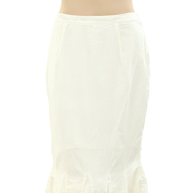 Rhode Resort Sienna Fishtail Midi Skirt M