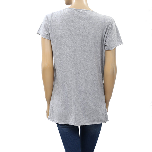 Zadig & Voltaire Tunisien MC Solid T-Shirt Tunic Tee Top