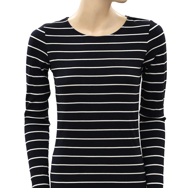 Amuse Society Striped Bodycon Mini Dress S