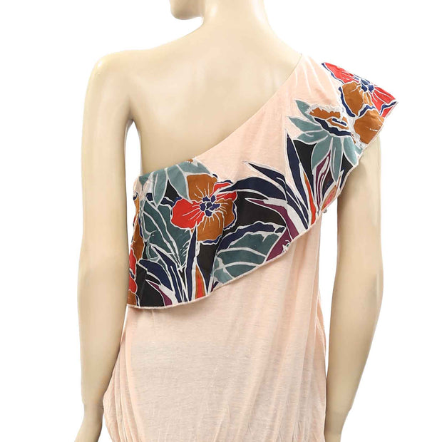 Free People Annka Bubble Floral Printed Blouse Top