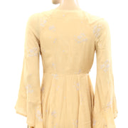 Free People Jasmine Floral Embroidered Tunic Dress XS