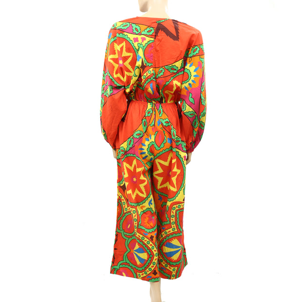Rhode Resort Blake Printed Wide Leg Jumpsuit Dress