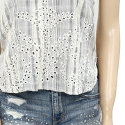 Ecote Urban Outfitters Dani 孔眼背心短款上衣 M