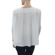 Des Petits Hauts 圆点刺绣衬衫上衣 S