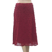 Hoss Intropia Anthropologie Embroidered Beads Skirt S