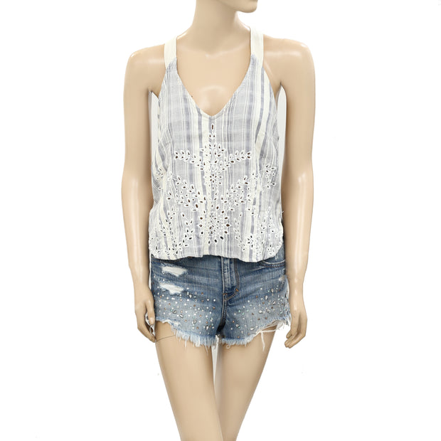 Ecote Urban Outfitters Dani 孔眼背心短款上衣 M