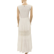 Soft Surroundings Dominica Ivory Maxi Dress Crochet Lace XL