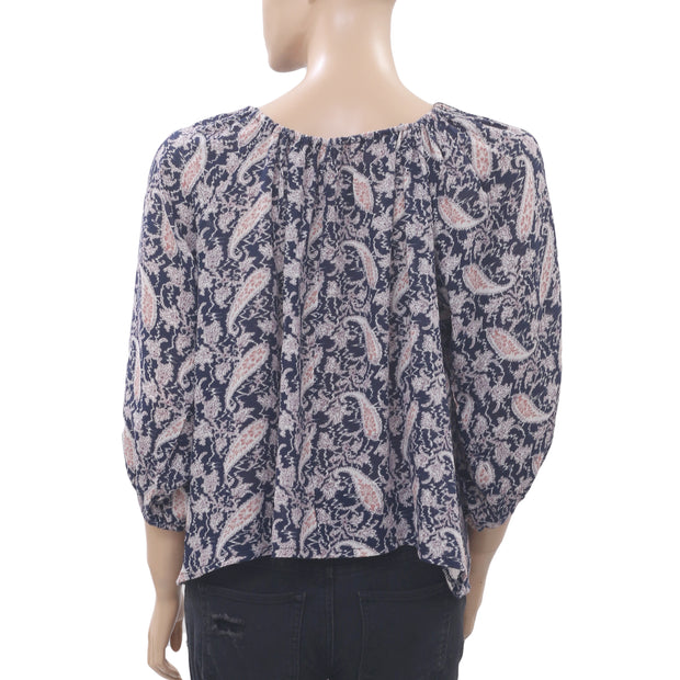 Denim & Supply Ralph Lauren Paisley Printed Blouse Top S